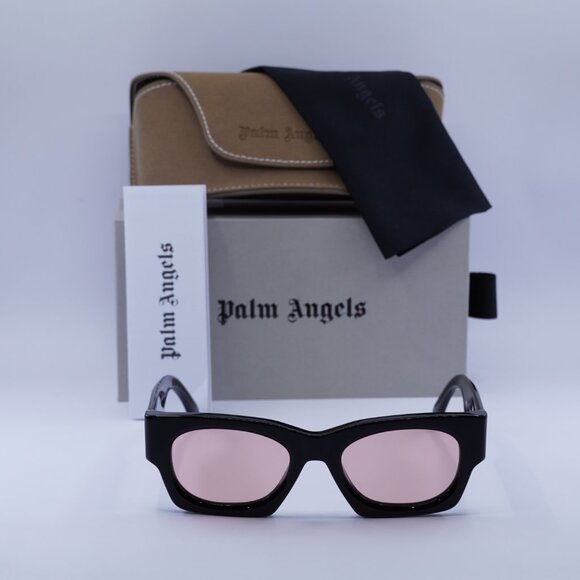 Palm Angels PERI089 BODIE 1021 Square Sunglasses - Black/Cameo - Picture 2 of 9